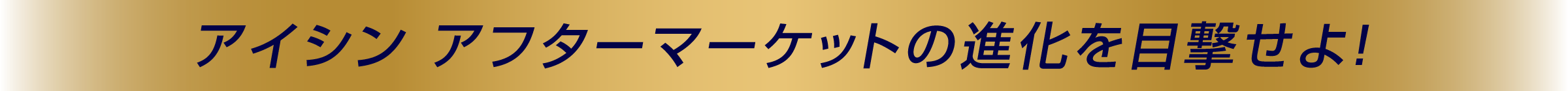 アイシンアフターマーケットの進化を目撃せよ！